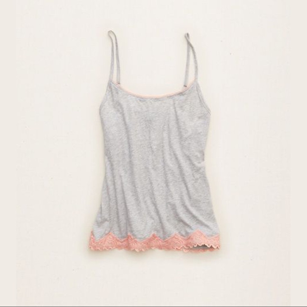 Aerie Heather Grey Softest Sleep Cami